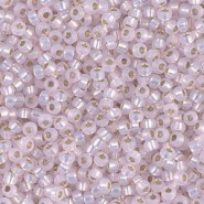 Miyuki rocailles Perlen 11/0 - Dyed pink silver lined alabaster 11-643